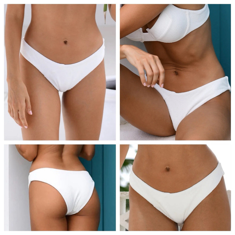 NWOT Vetchy sz M White Laguna Bikini Bottom (NO TOP) Regular/Medium Coverage